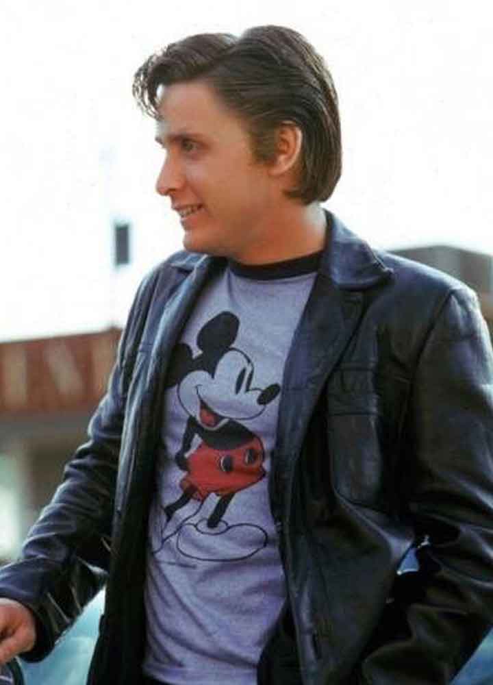 THE OUTSIDERS (TWO-BIT MATTHEWS) EMILIO ESTEVEZ LEATHER JACKET